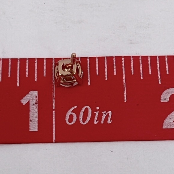 ISABELLA M, STERLING SILVER WITH CUBIC ZIRCONIA, ROSE GOLD STUD EARRINGS 3 PAIRS - Picture 10 of 16